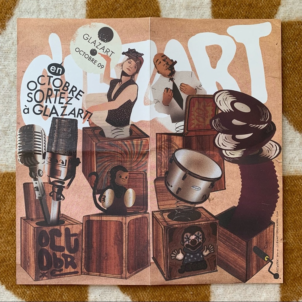Collectible GLAZART Fold-Out French Poster 🇫🇷